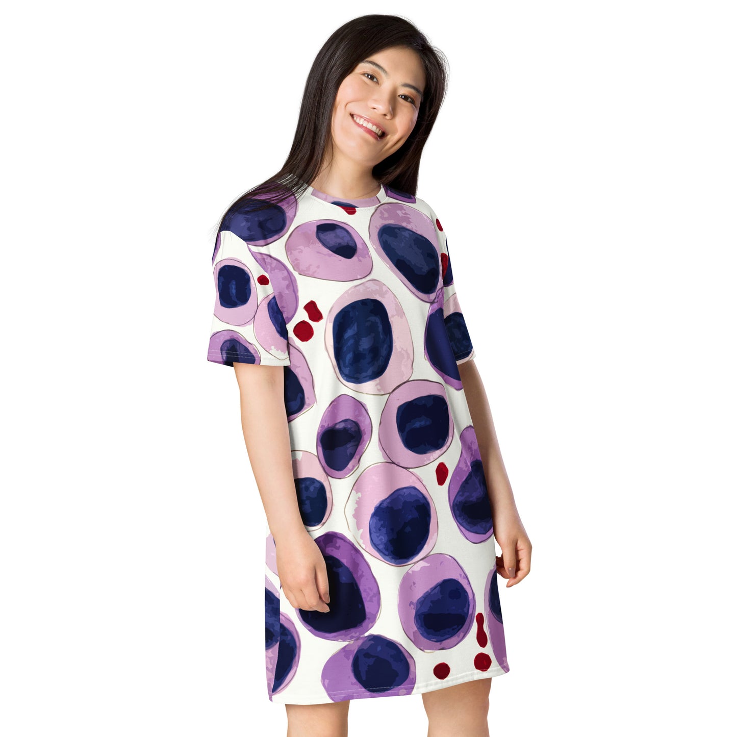 Blood cells T-shirt dress