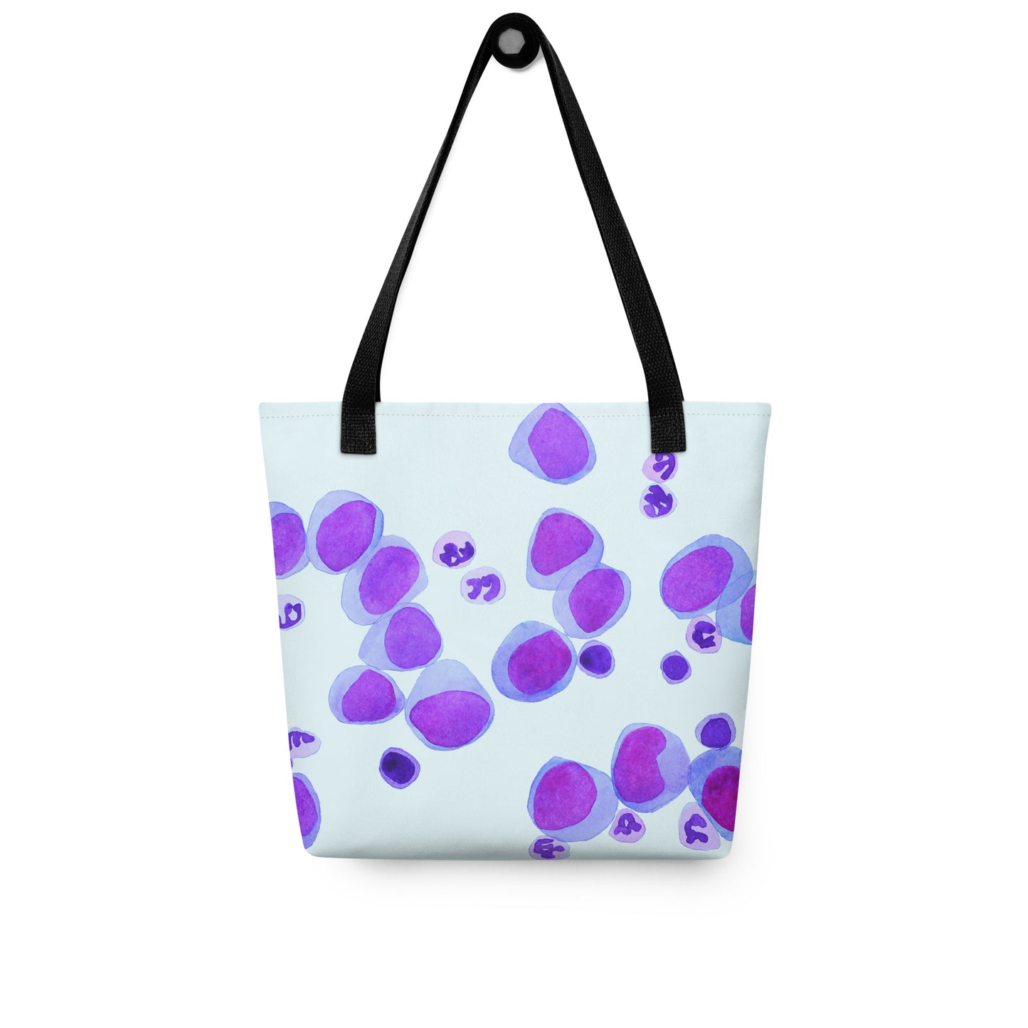 Blood cells on blue Tote bag