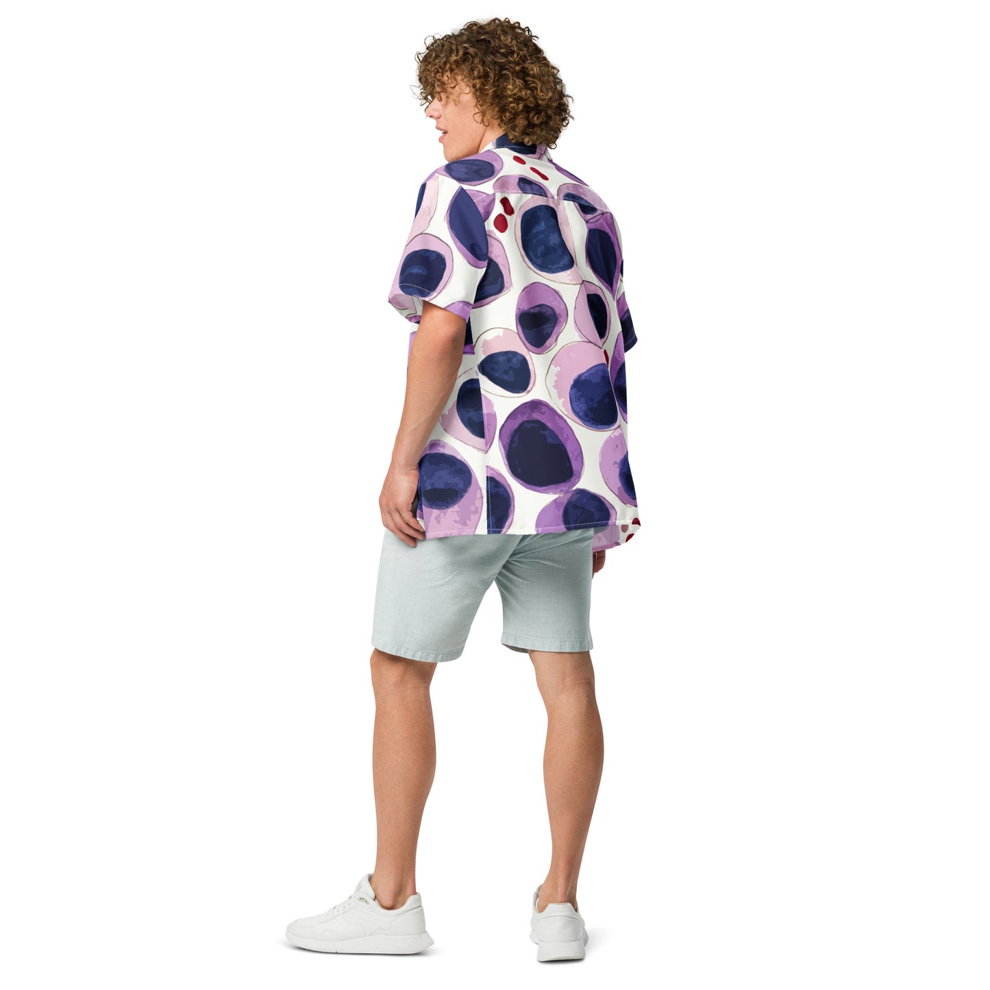 Blood cells Unisex button shirt