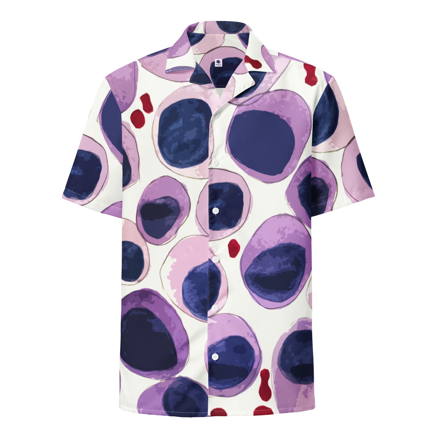 Blood cells Unisex button shirt