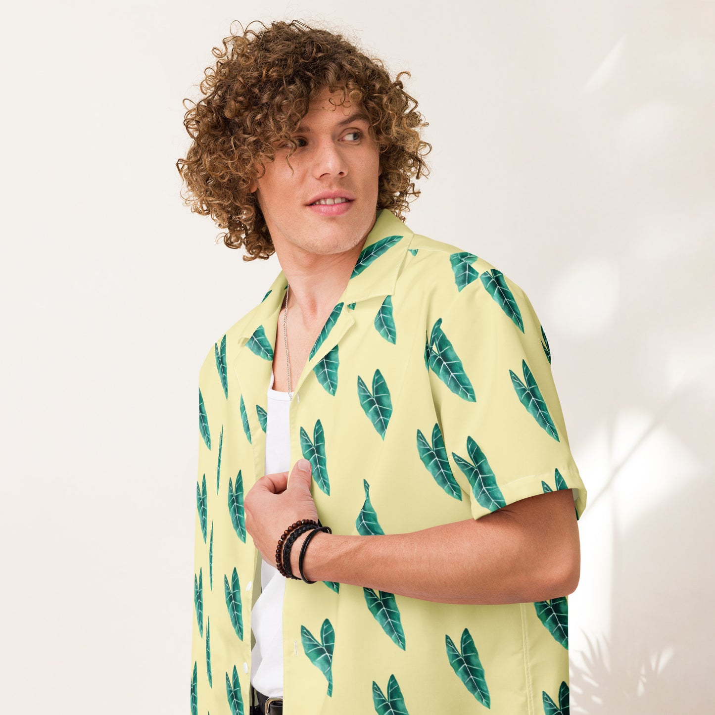 Alocasia Unisex button shirt