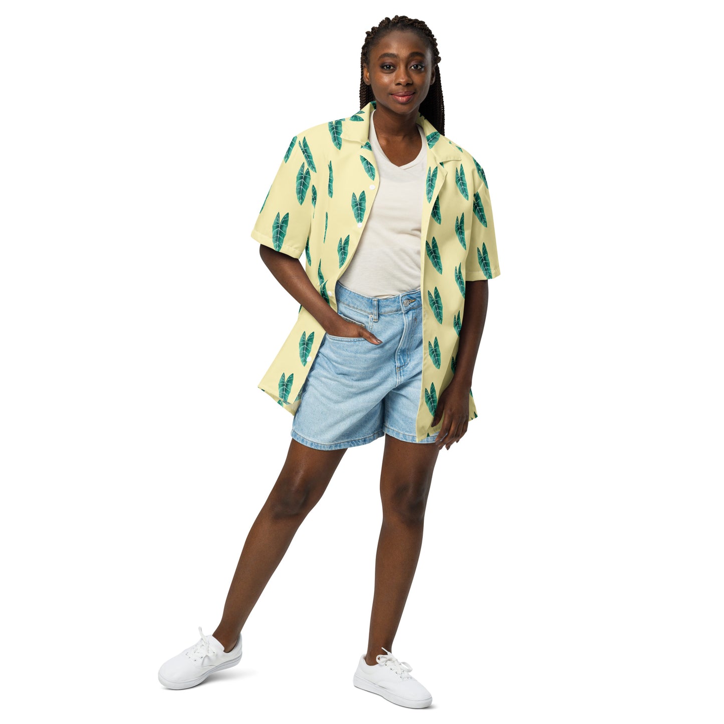 Alocasia Unisex button shirt