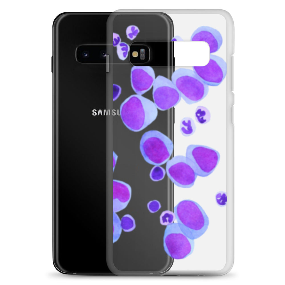 Blood cells on blue Clear Case for Samsung®