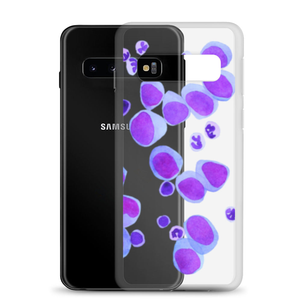 Blood cells on blue Clear Case for Samsung®