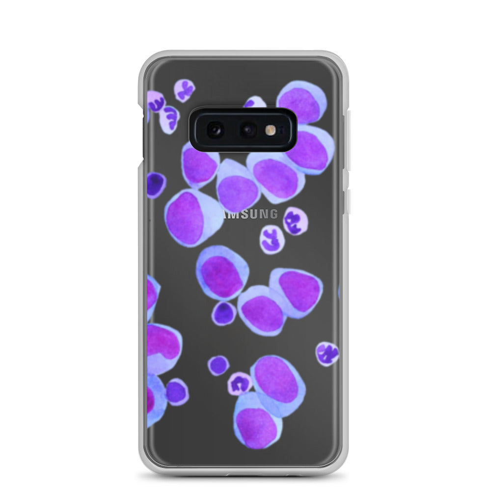 Blood cells on blue Clear Case for Samsung®
