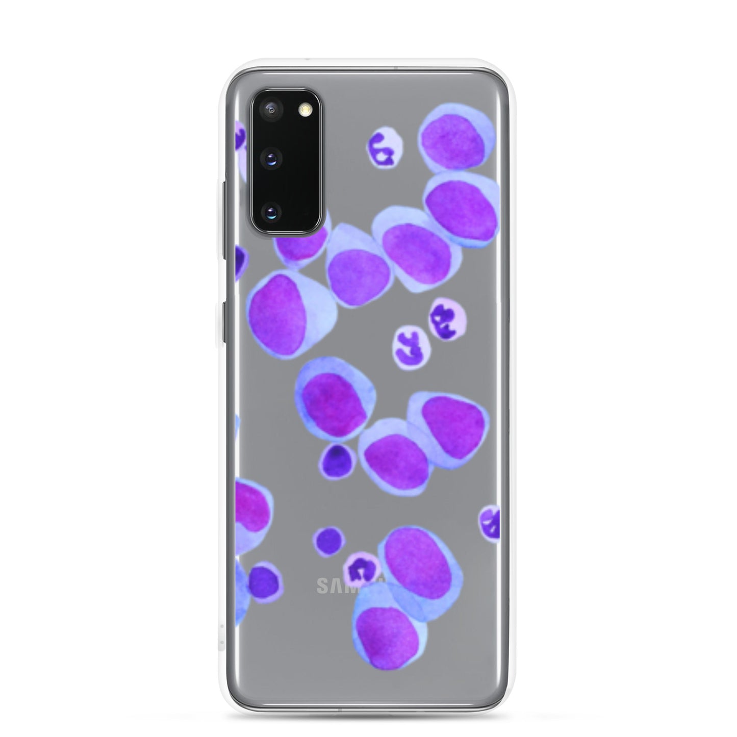 Blood cells on blue Clear Case for Samsung®