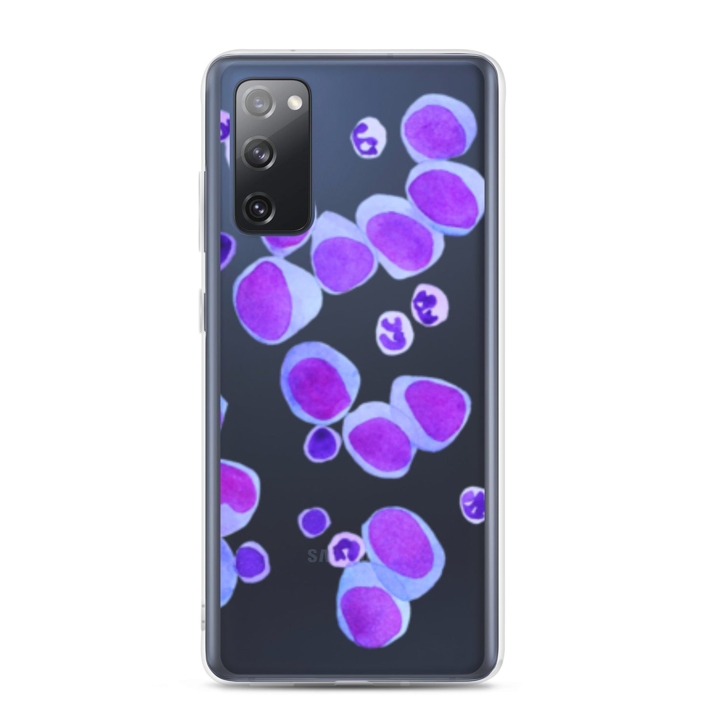 Blood cells on blue Clear Case for Samsung®