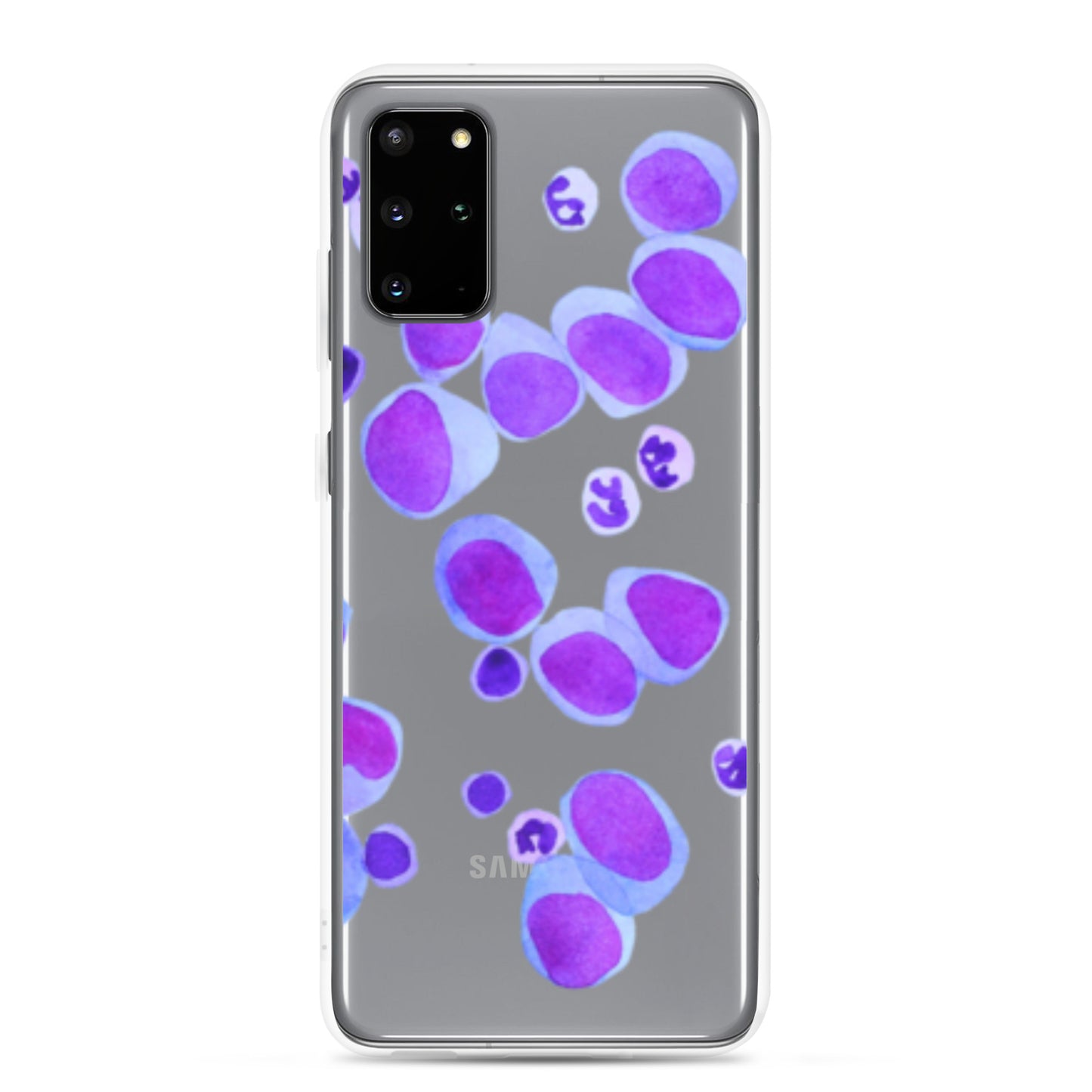 Blood cells on blue Clear Case for Samsung®