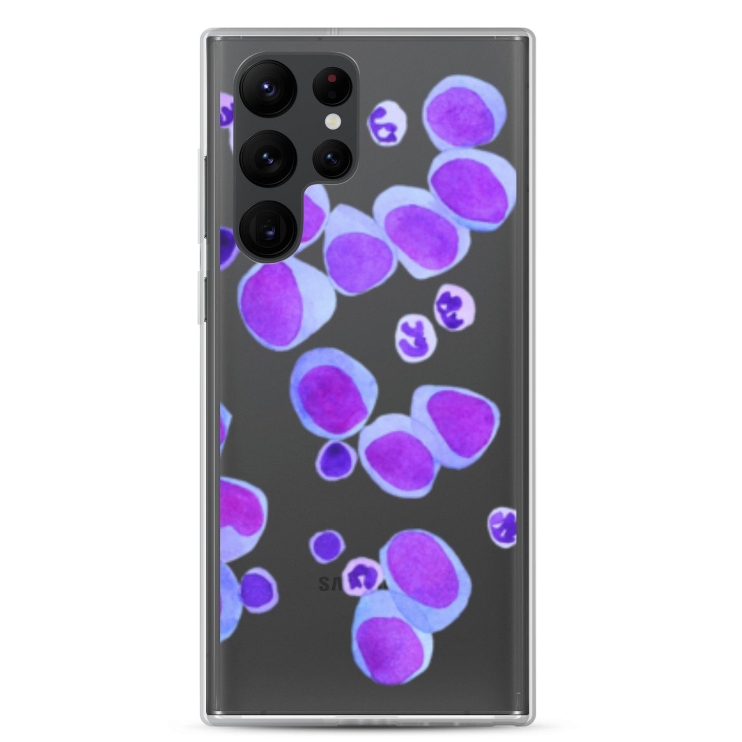 Blood cells on blue Clear Case for Samsung®