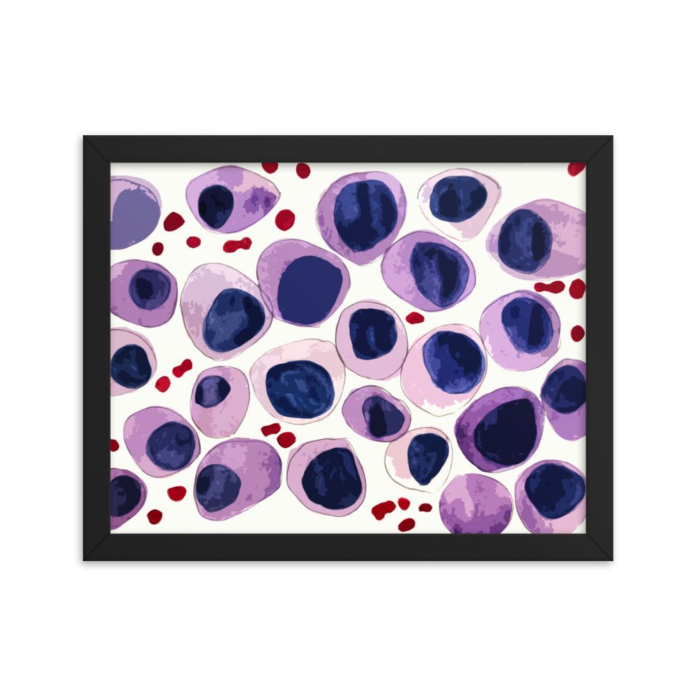 Blood cells Framed poster