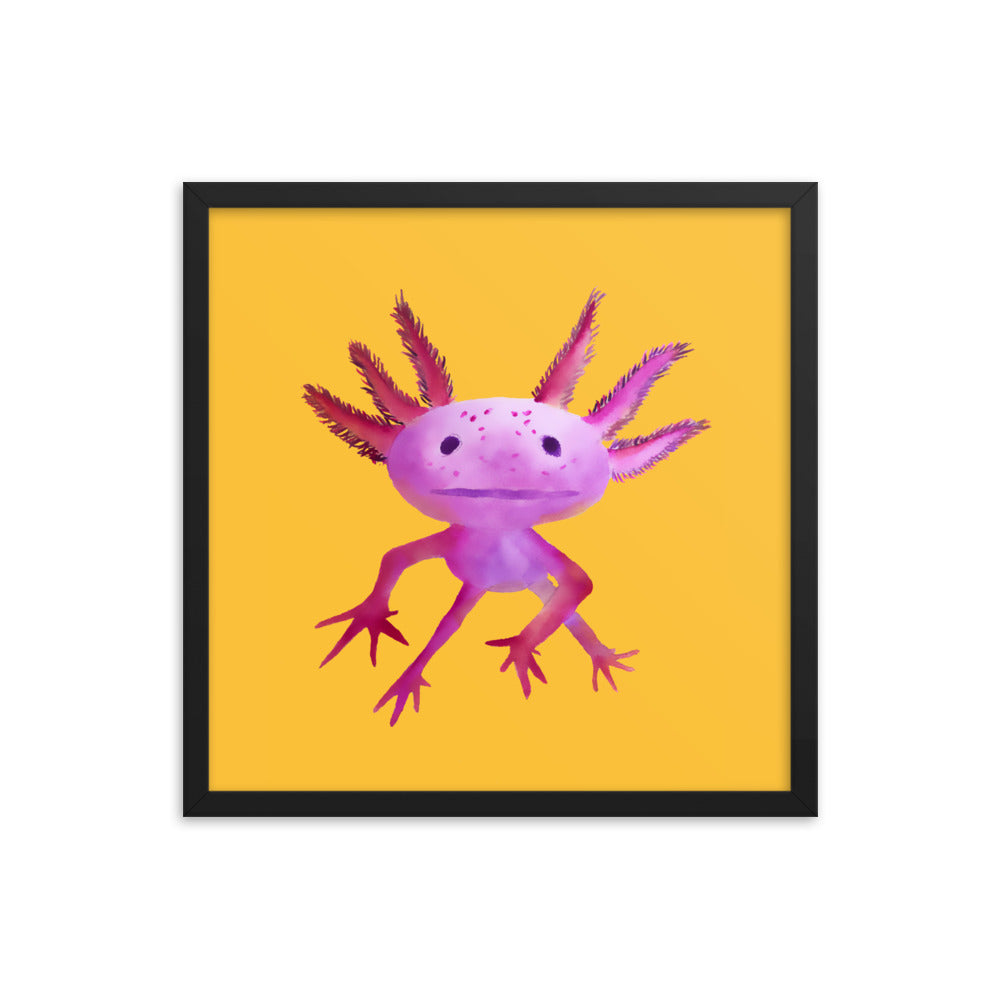 Axolotl Framed poster