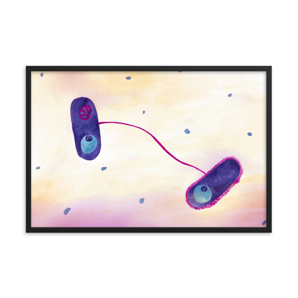 E. coli Framed poster