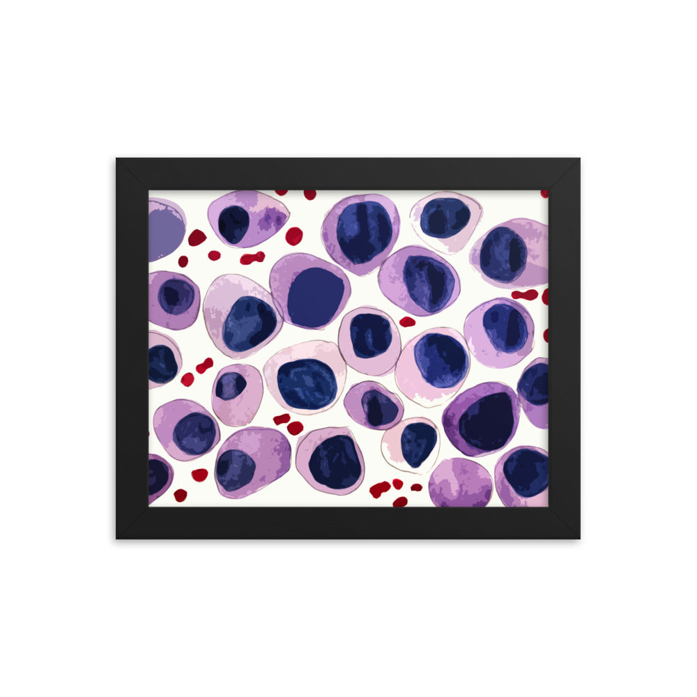 Blood cells Framed poster