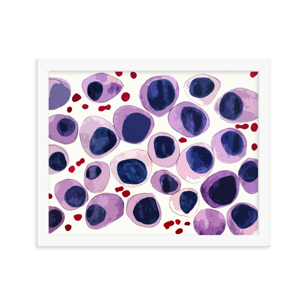 Blood cells Framed poster
