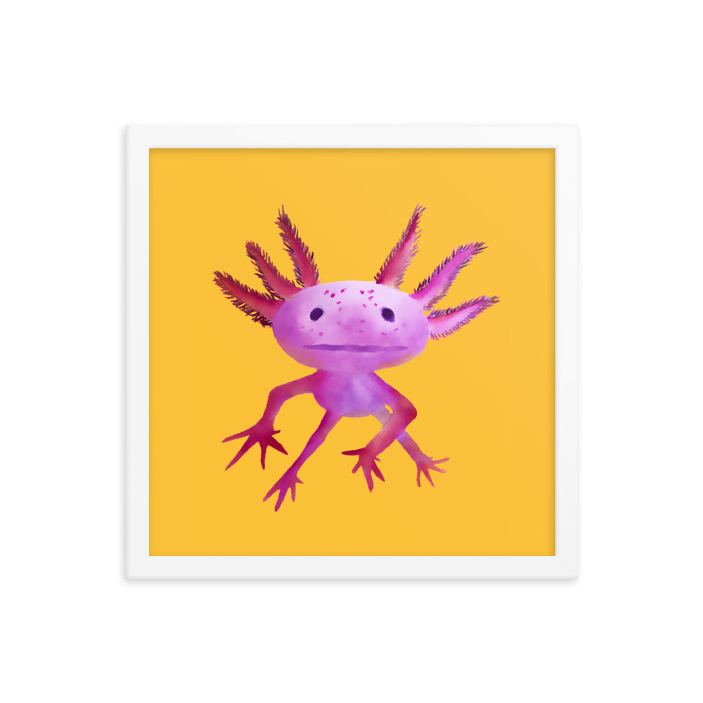 Axolotl Framed poster