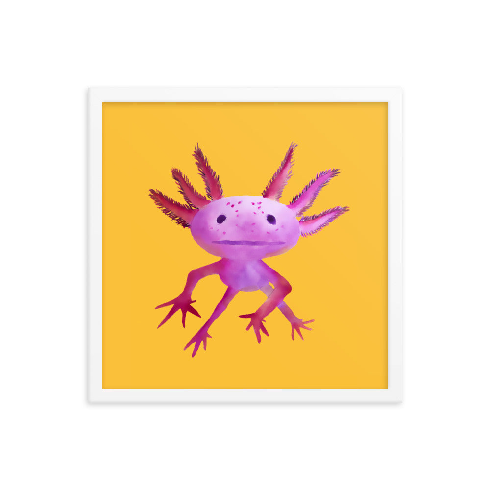 Axolotl Framed poster