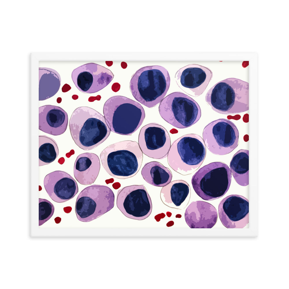 Blood cells Framed poster