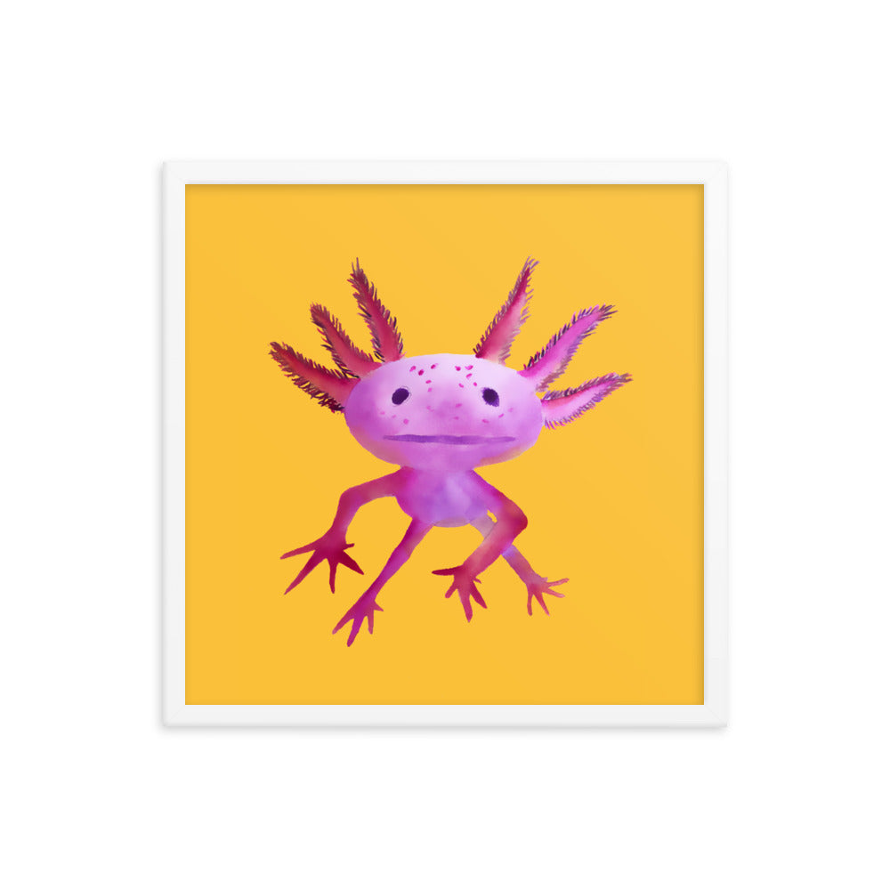 Axolotl Framed poster