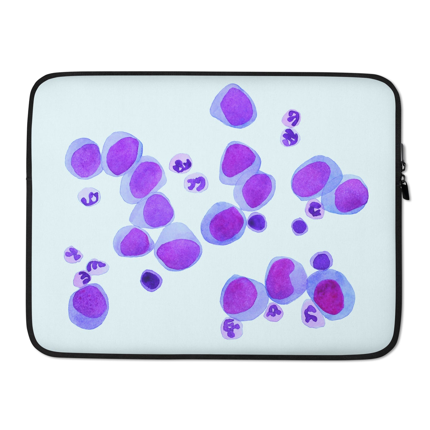 Blood cells on blue Laptop Sleeve