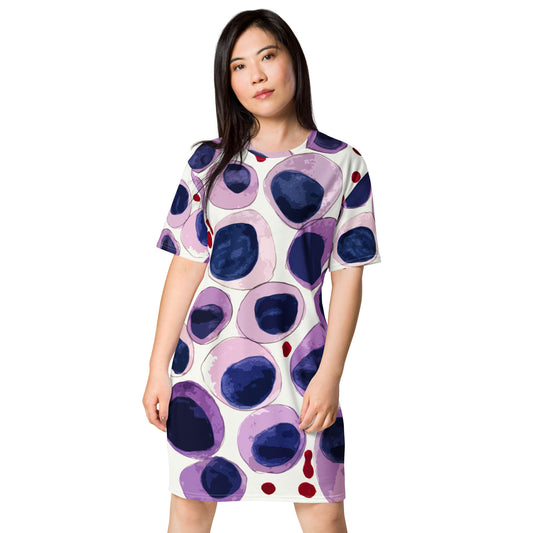 Blood cells T-shirt dress