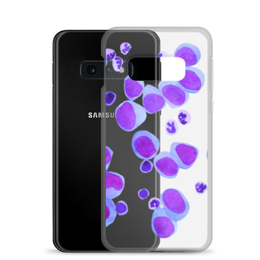 Blood cells on blue Clear Case for Samsung®