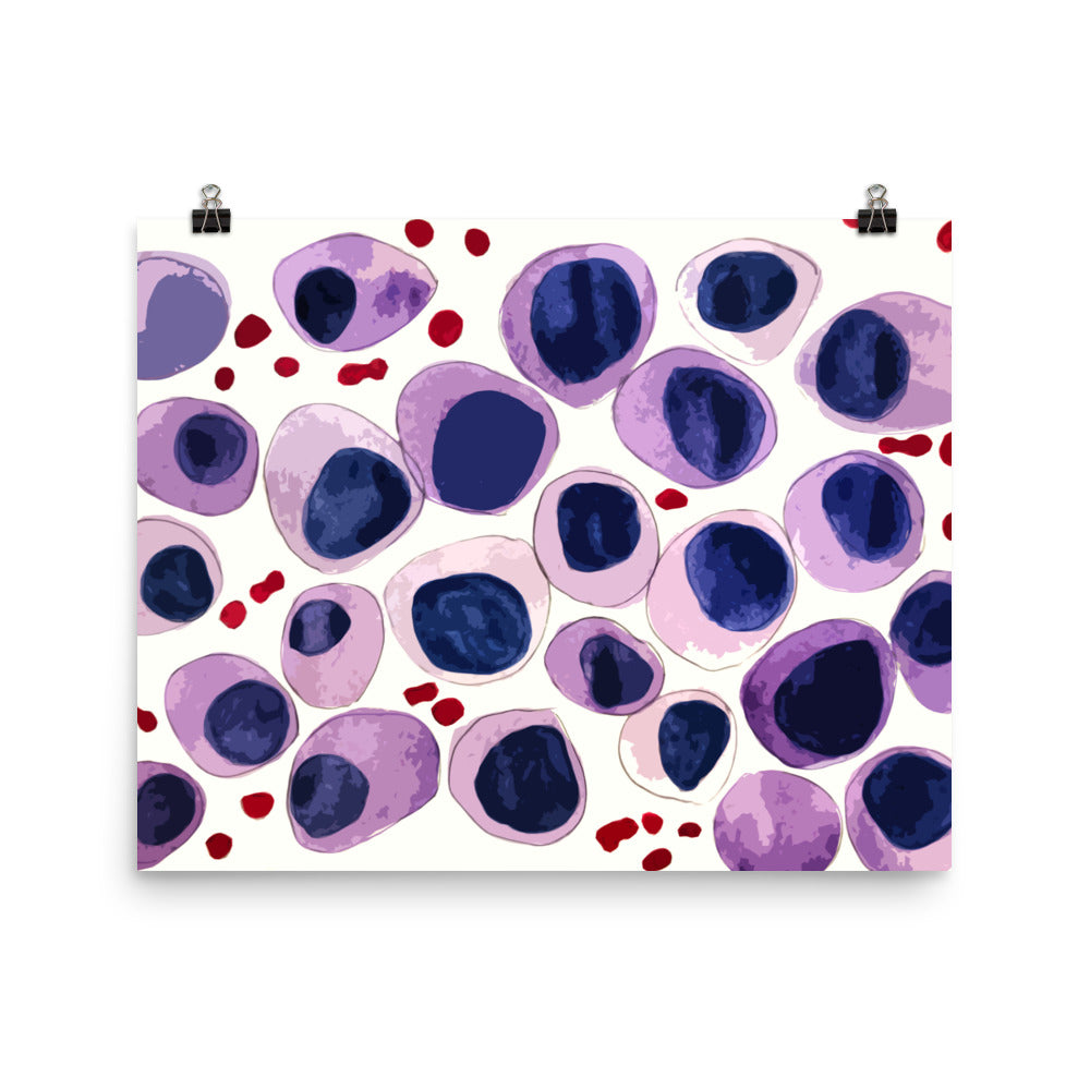 Blood cells Poster – Mikiki Illustrations