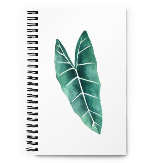 Alocasia Spiral notebook